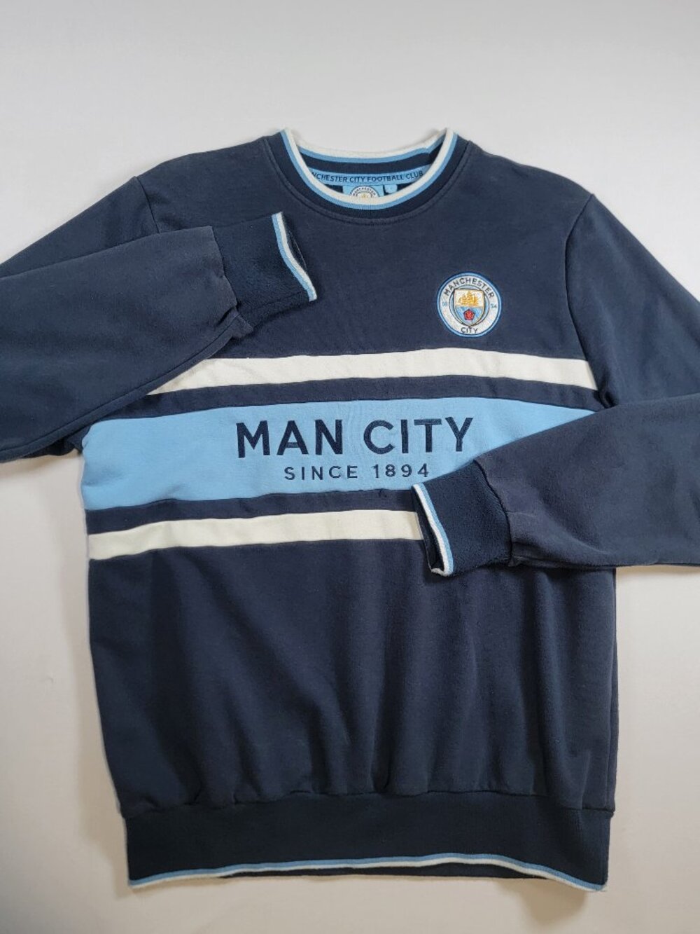 Manchester City FC Since 1894 Crewneck Sweatshirt Mens L